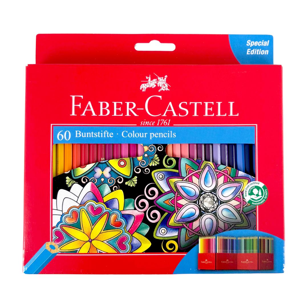 60 Colour Pencils Cardboad Box